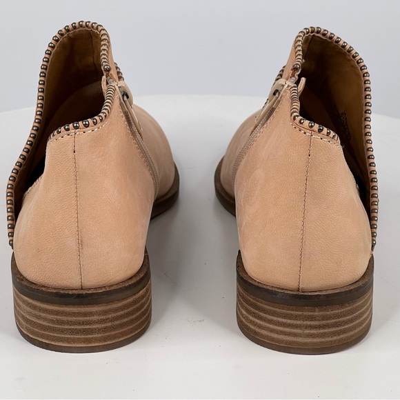 Lucky Brand Booties Beige Leather Ankle Boots Western Cowgirl Boho Cottage 6.5 - Picture 5 of 17